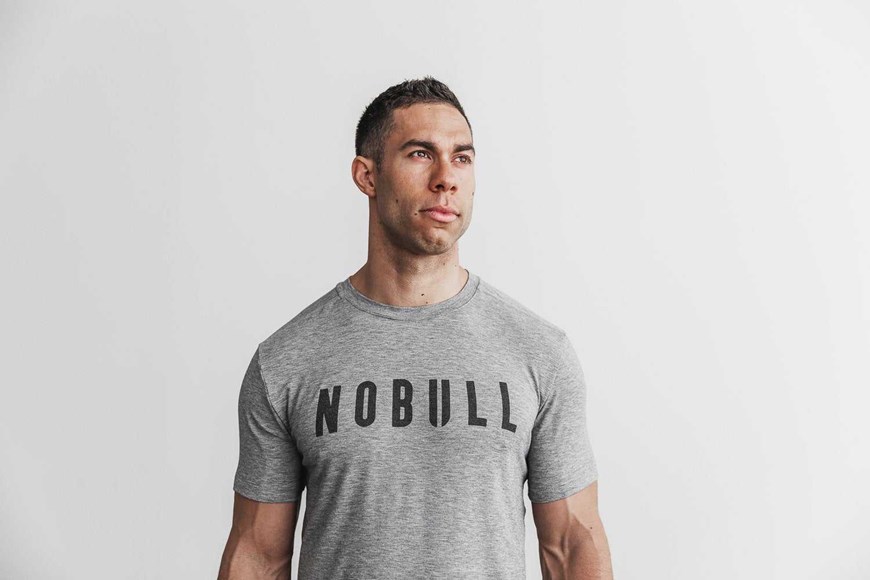 Nobull Nobull Tee (Classic Colors) Tanks & Tees Heather Grey | 1458-CGRXA