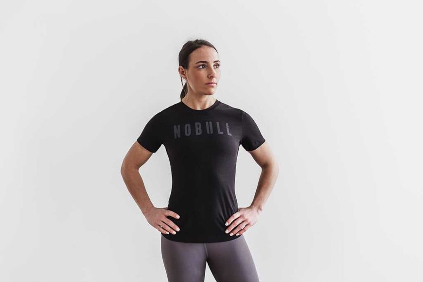 Nobull Nobull Tee (Classic Colors) Tanks & Tees Black | 2093-SDNUH