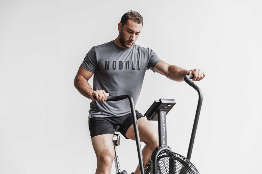 Nobull Nobull Tee (Classic Colors) Tanks & Tees Dark Grey | 4197-NKAWX