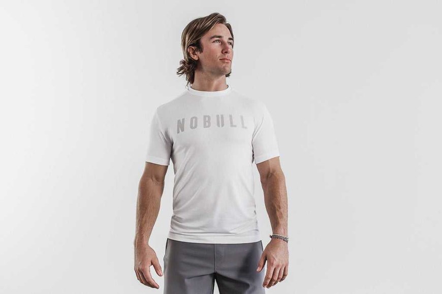 Nobull Nobull Tee (Classic Colors) Tanks & Tees White | 7496-KPRFE