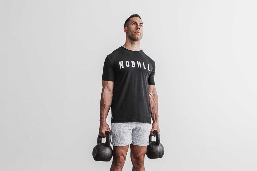 Nobull Nobull Tee (Classic Colors) Tanks & Tees Black White | 7924-BZROG