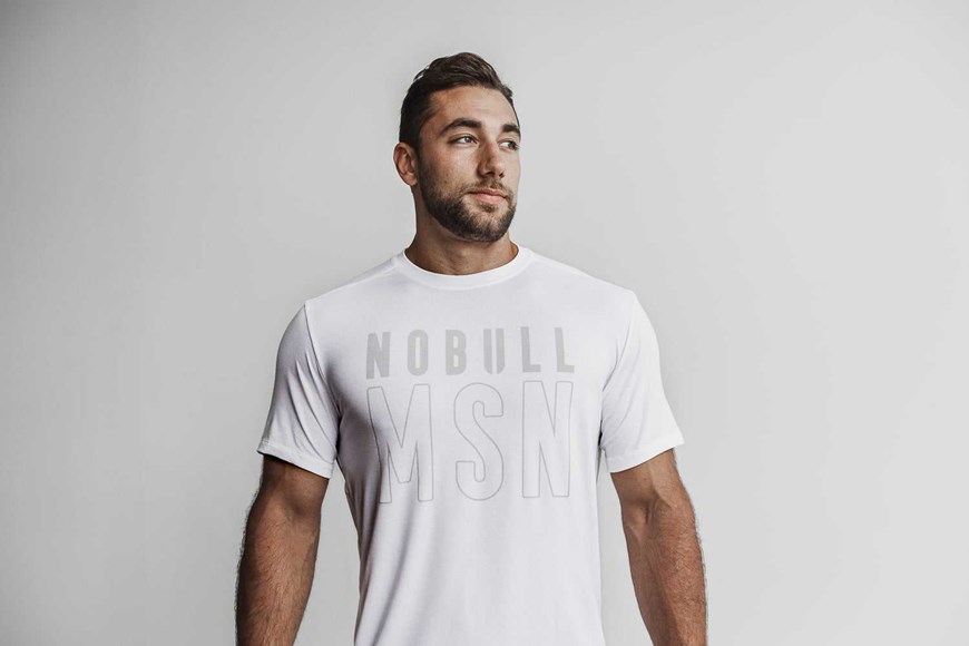 Nobull Nobull Tee (Madison) Tanks & Tees White | 2308-XLDFV