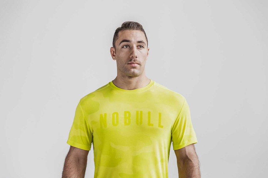 Nobull Nobull Tee (Neon Camo) Tanks & Tees Neon Yellow Camo | 8137-JVWAS