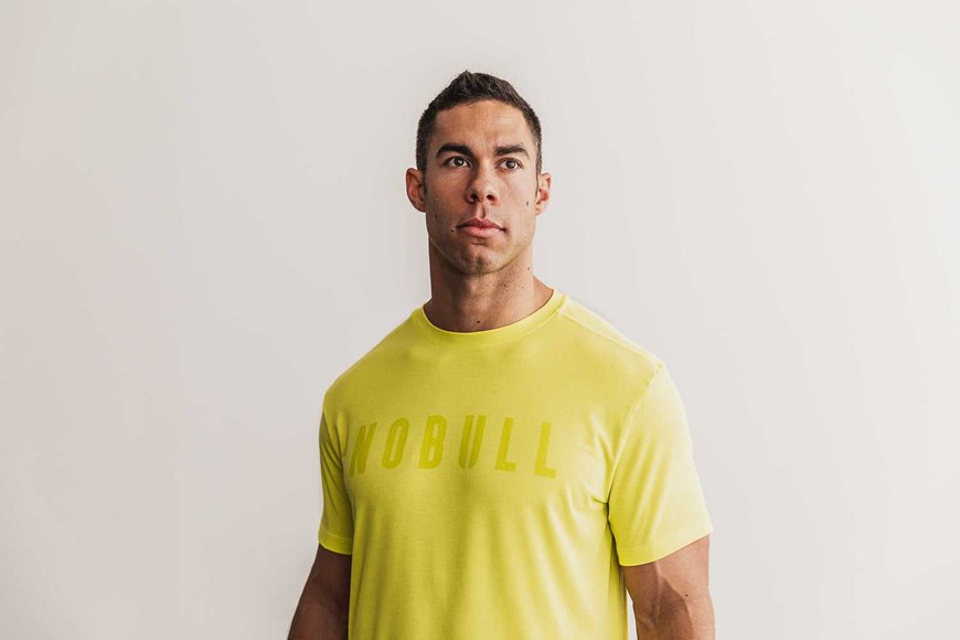 Nobull Nobull Tee (Neon) Tanks & Tees Neon Yellow | 0671-QMNPE