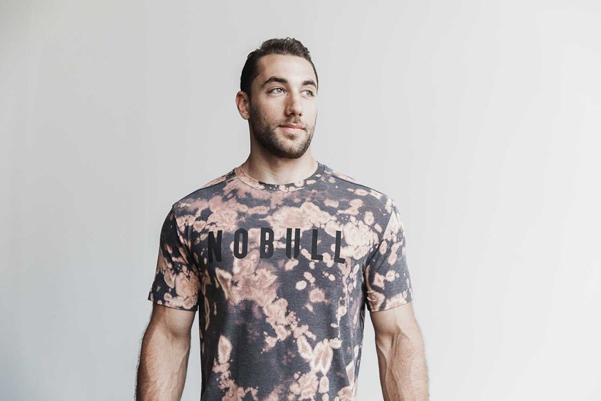 Nobull Nobull Tee (Tie-Dye) Tanks & Tees Tan / Black Tie-Dye | 1439-IWAEL