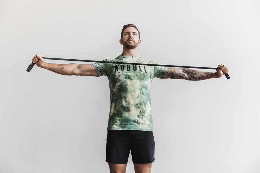 Nobull Nobull Tee (Tie-Dye) Tanks & Tees Vanilla / Army Green Tie-Dye | 6375-RKWME