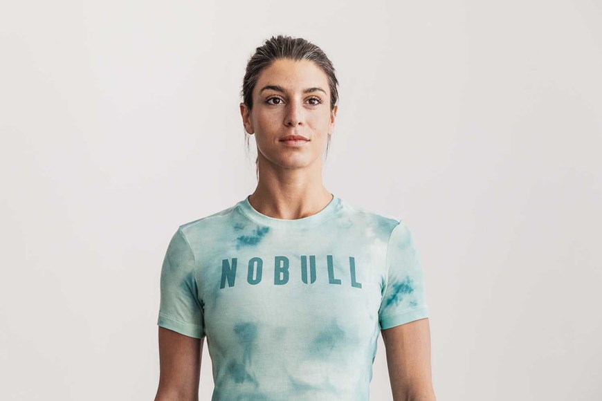 Nobull Nobull Tee (Tie-Dye) Tanks & Tees Vanilla / Aqua Tie-Dye | 6430-SUPVJ