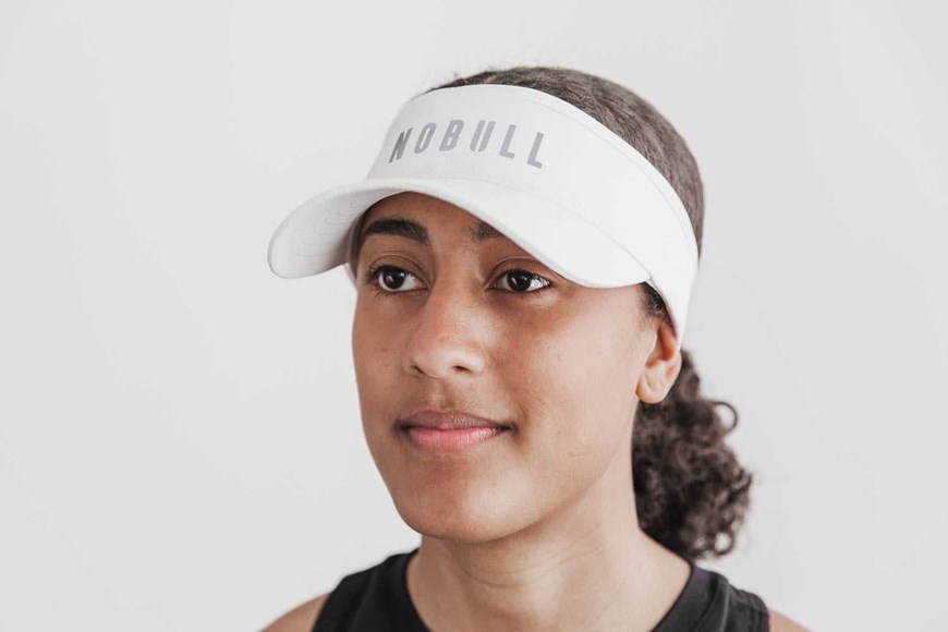 Nobull Nobull Visor Hats & Hair Accessories White | 5032-HREKJ