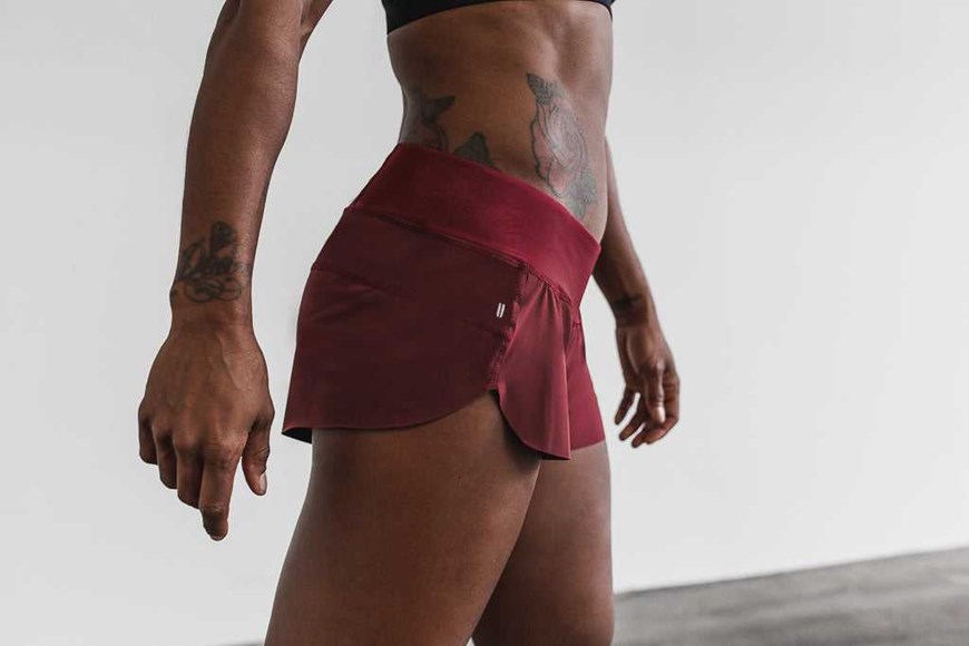 Nobull Pace Short Bottoms Wine | 6035-UHQCR