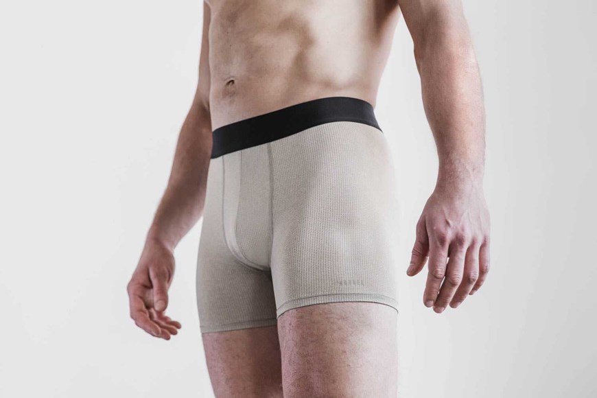 Nobull Performance Boxer Brief 5 inches Underwear & Compression Taupe | 7548-CMBQG