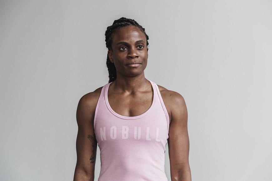 Nobull Racerback Tank (Bright Colors) Tanks & Tees Pink | 4205-ASLDJ