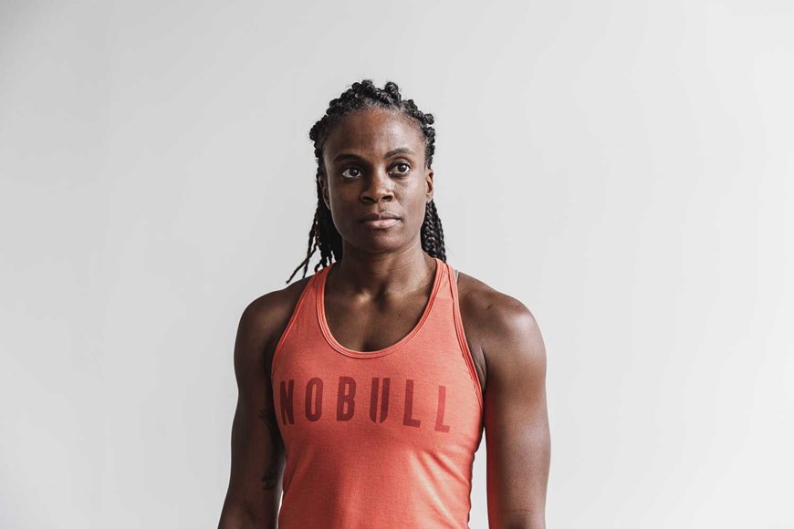 Nobull Racerback Tank (Bright Colors) Tanks & Tees Terra Cotta | 6417-NYVOL