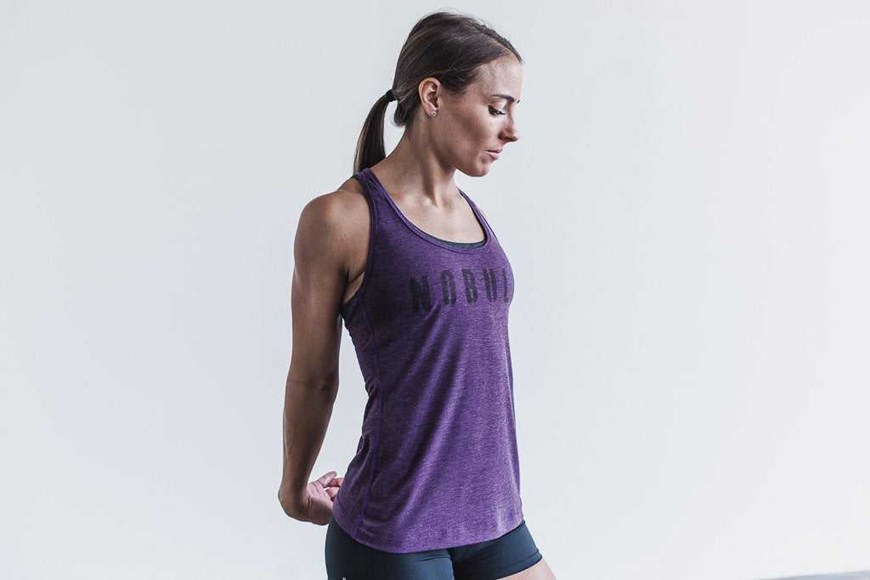 Nobull Racerback Tank (Bright Colors) Tanks & Tees Purple | 7239-AGTSE