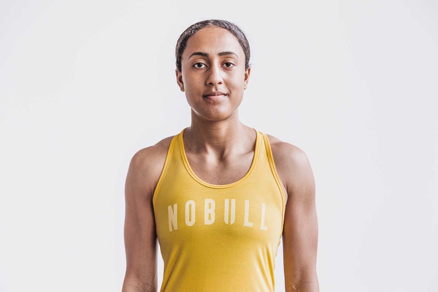 Nobull Racerback Tank (Bright Colors) Tanks & Tees Vintage Yellow | 7528-VBGAI