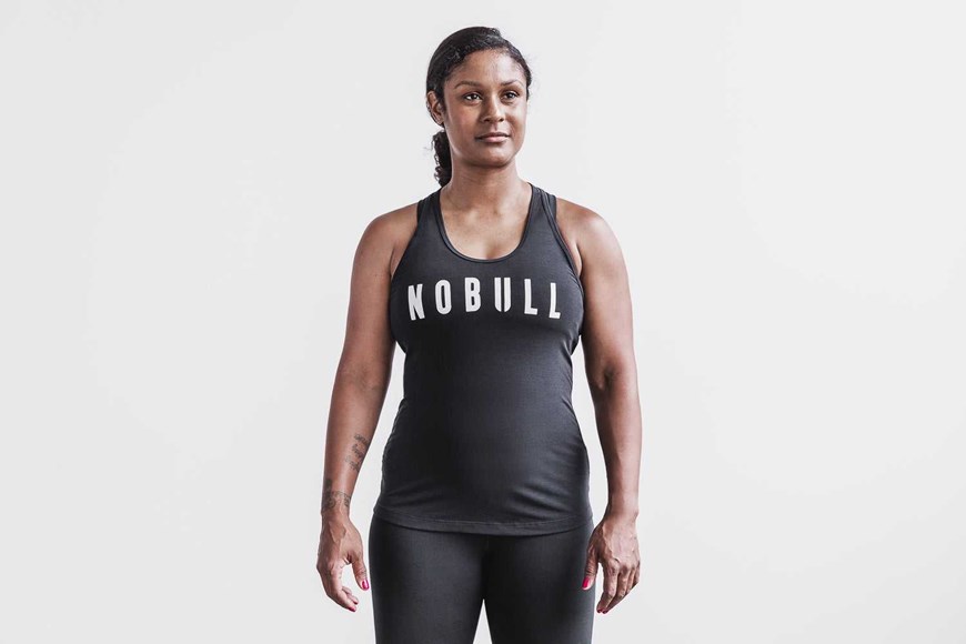 Nobull Racerback Tank (Classic Colors) Tanks & Tees Black White | 3150-MUHLZ