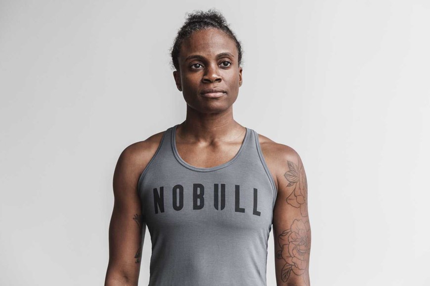 Nobull Racerback Tank (Classic Colors) Tanks & Tees Dark Grey | 8170-SYOTL