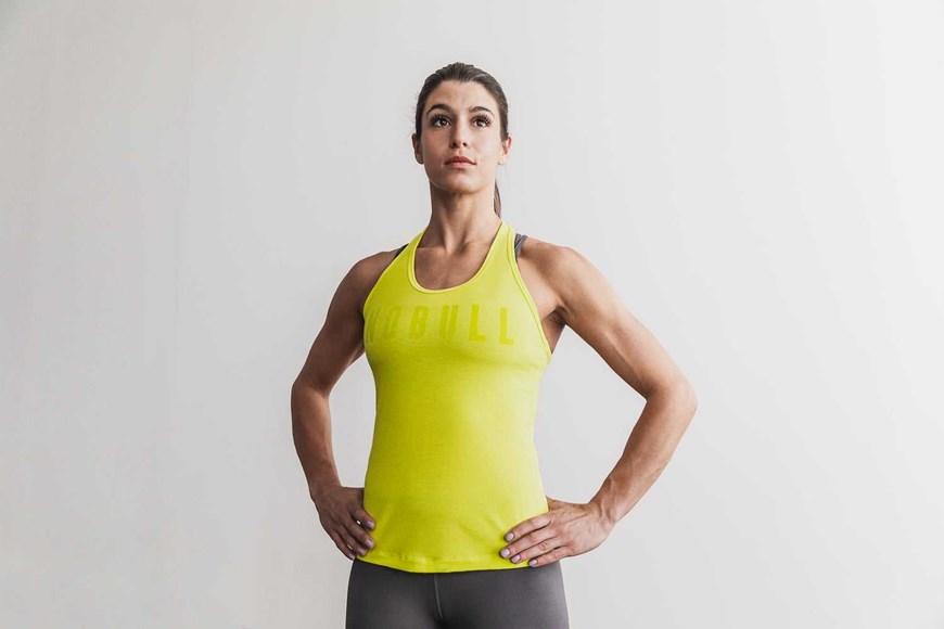 Nobull Racerback Tank (Neon) Tanks & Tees Neon Yellow | 1602-AVTNM