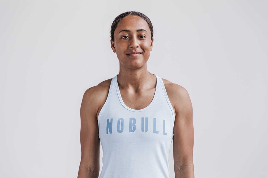 Nobull Racerback Tank (Seasonal Colors) Tanks & Tees Ice Blue | 3971-TWCFM