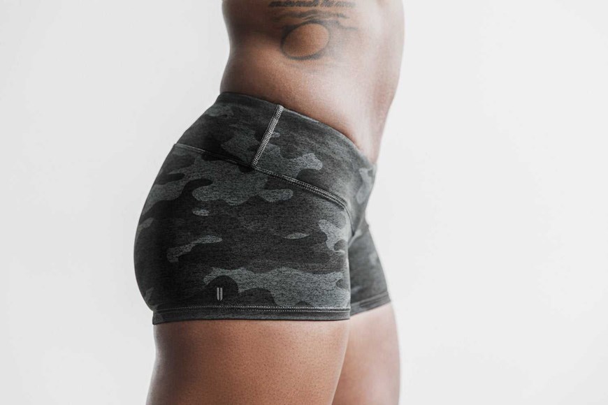 Nobull Short 2'' (Plush Heather) Bottoms Charcoal Camo | 1579-GEXTV