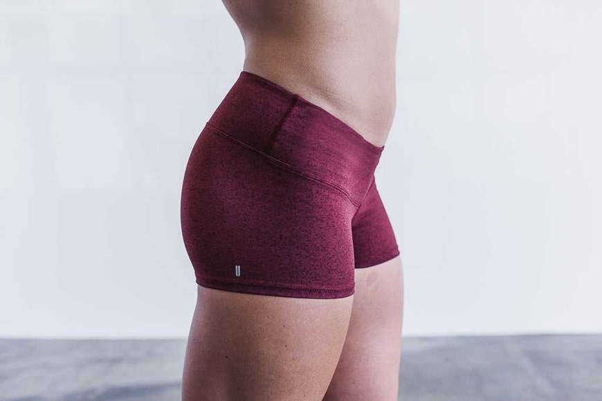 Nobull Short 2'' (Plush Heather) Bottoms Wine Heather | 2358-ODXZC