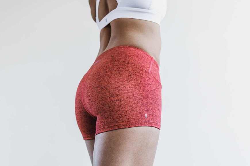 Nobull Short 2'' (Plush Heather) Bottoms Red Alert Heather | 9740-XOREI