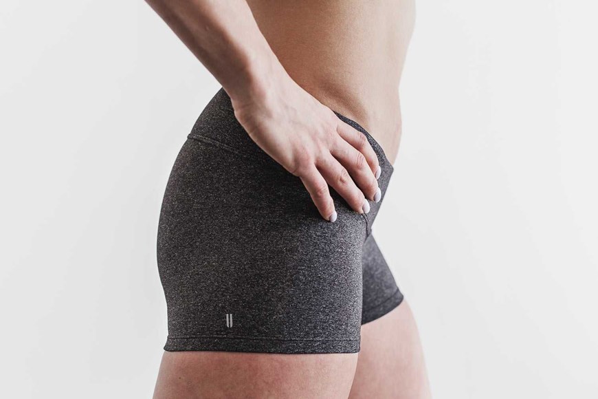 Nobull Short 2 inches (Heather) Bottoms Heather Charcoal | 6479-NUCVR