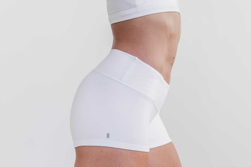 Nobull Short 2 inches (Matte) Bottoms White Matte | 7842-TLJQE