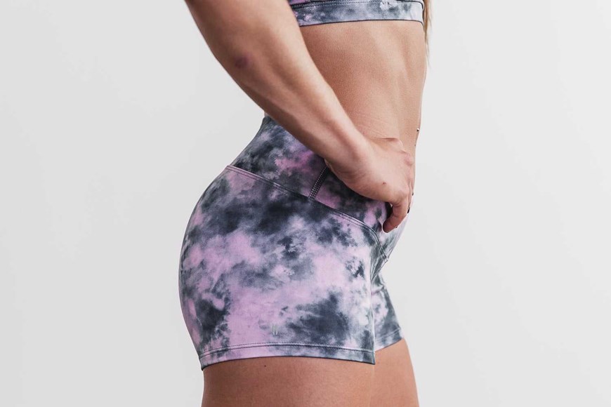 Nobull Short 2 inches (Tie-Dye) Bottoms Pink / Slate Tie-Dye | 2906-FINMO