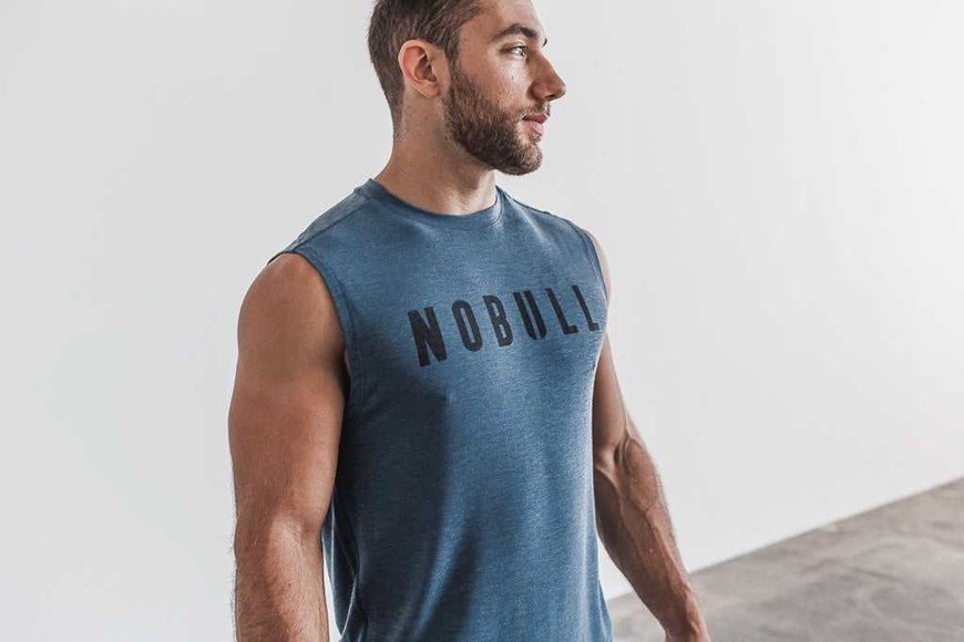 Nobull Sleeveless Tee (Bright Colors) Tanks & Tees Deep Teal | 5209-YHQIP