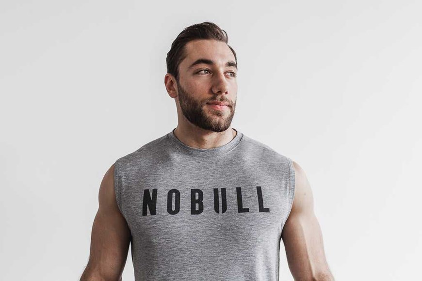 Nobull Sleeveless Tee (Classic Colors) Tanks & Tees Heather Grey | 0372-RVFZA