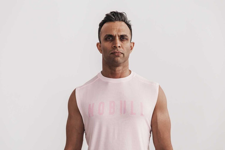 Nobull Sleeveless Tee (Seasonal Colors) Tanks & Tees Blush | 5924-DTOFJ