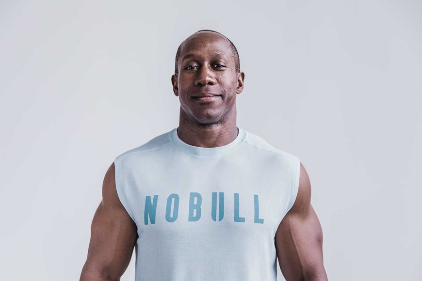 Nobull Sleeveless Tee (Seasonal Colors) Tanks & Tees Ice Blue | 8763-KHBYL