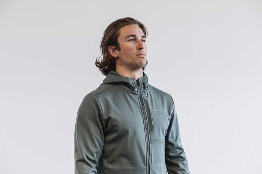 Nobull Softshell Jacket Outerwear Sedona Sage | 7619-BDYCN