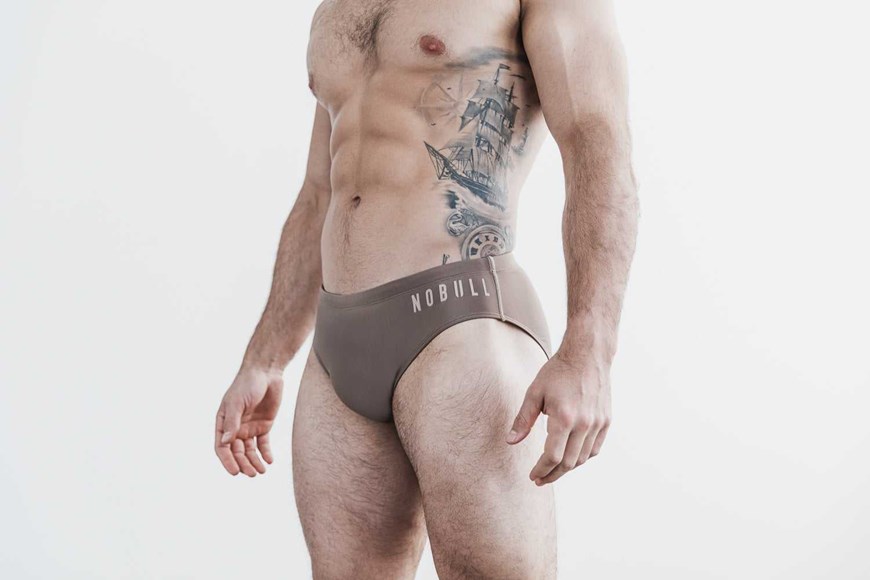 Nobull Swim Brief Swim Dark Fallen Rock | 4062-ZFJAX