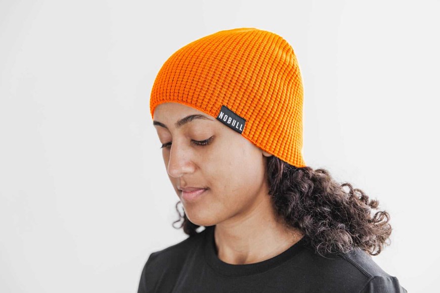 Nobull Waffle Beanie (Neon) Hats & Hair Accessories Waffle Beanie | 3618-ROTAF