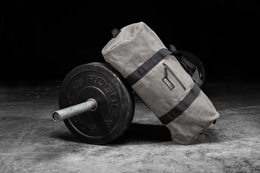 Nobull Xl Waxed Canvas Traditional Duffle Bags Grey | 2154-BILHE